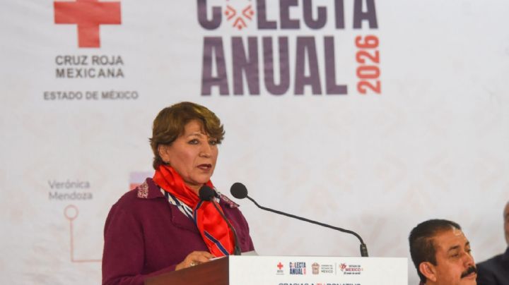 Encabeza Delfina Gómez colecta de la Cruz Roja Mexicana 2026 en Edomex