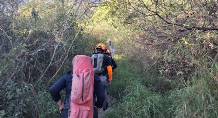 Rescatan a hombre lesionado en la Sierra Madre en San Pedro Garza García
