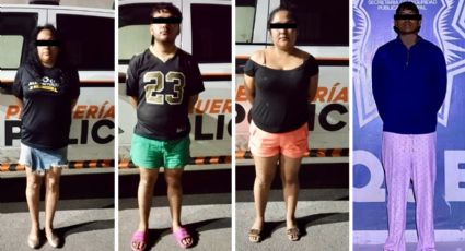 Detienen a tres mujeres y un hombre con con droga en el acolonia en Cantoral y Colinas del Aeropuerto en Pesquería
