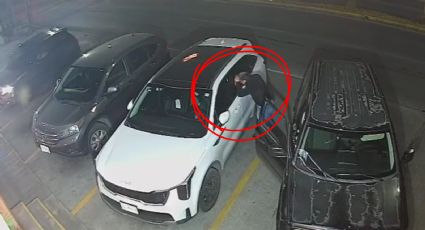 VIDEO: Ladrón rompe vidrio de camioneta y roba pertenencias en restaurante de Cumbres Elite