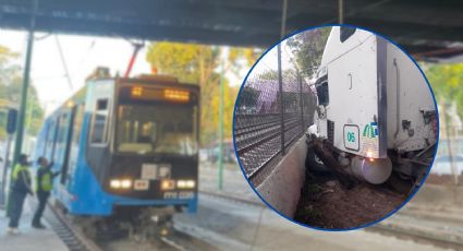 Tren Ligero fuera de servicio: Camiones RTP y patrullas de la SSC apoyan tras choque