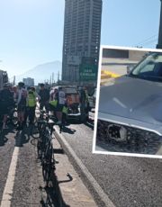 Foto descriptiva de: Detienen a conductor que atropelló a ciclistas en la Avenida Morones Prieto en Monterrrey