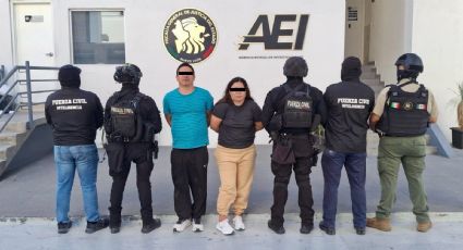 Fuerza Civil captura a pareja armada con drogas y un revólver