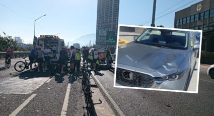 Detienen a conductor que atropelló a ciclistas en la Avenida Morones Prieto en Monterrrey