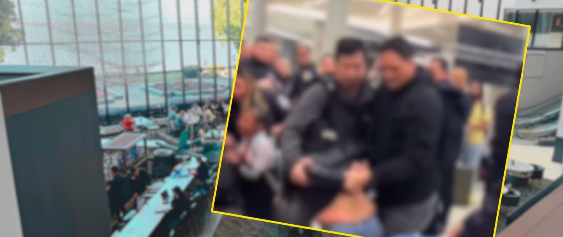 VIDEO | Someten a mujer frente a menor en aeropuerto de San Francisco; detención genera polémica