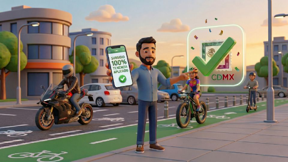 Propietario revisando desde su celular el portal de finanzas para generar la línea de captura de su vehículo.