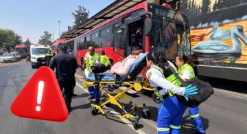 FOTOS | Se reportan 15 lesionados tras fuerte choque de Metrobús en San Juan de Aragón, CDMX