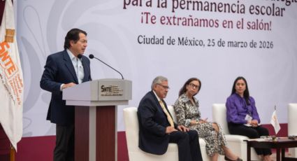 Mario Delgado llama a fortalecer la permanencia escolar con cultura de paz.