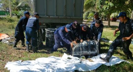 Despliegan megaoperativo por el derrame de hidrocarburos en el Golfo