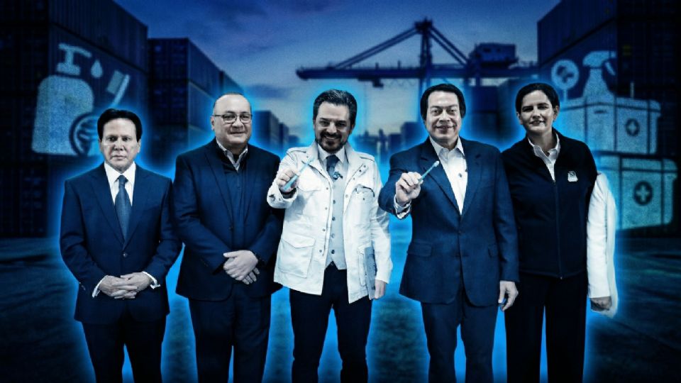 Autoridades de salud y familiares se congregan pacíficamente para develar la placa conmemorativa del distinguido neurocirujano mexicano.