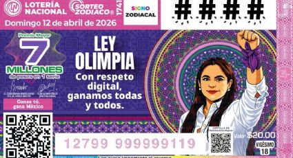 Develan billete de la lotería nacional que reconoce la “ley Olimpia”