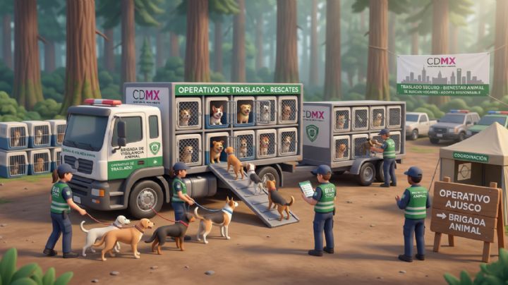 Comienza el traslado de perros rescatados del Refugio Franciscano