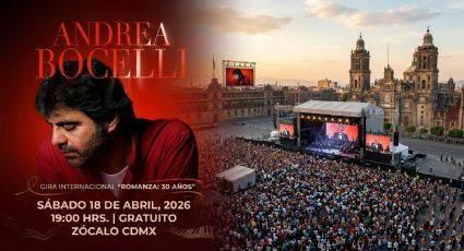 El corazón de la capital vibrará con la voz del intérprete europeo Andrea Bocelli