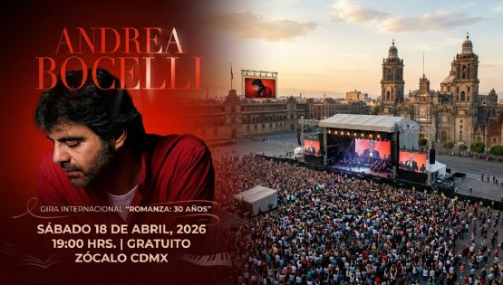 El corazón de la capital vibrará con la voz del intérprete europeo Andrea Bocelli