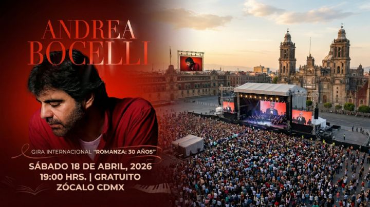 El corazón de la capital vibrará con la voz del intérprete europeo Andrea Bocelli