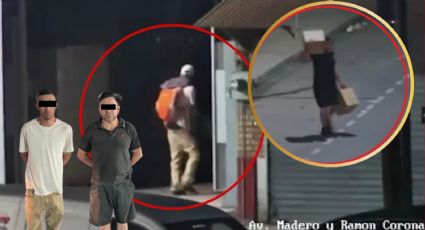 VIDEO: C4 detecta robo en negocio y permite captura de dos hombres en el centro de Monterrey