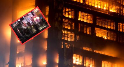 Reportan incendio en zona comercial de Shanxi, China; el fuego devora rascacielos en segundos