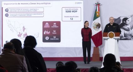 Anuncia Sheinbaum inversiones por mil 500 mdp en escuelas de arte y 380 mdp en zonas arqueológicas