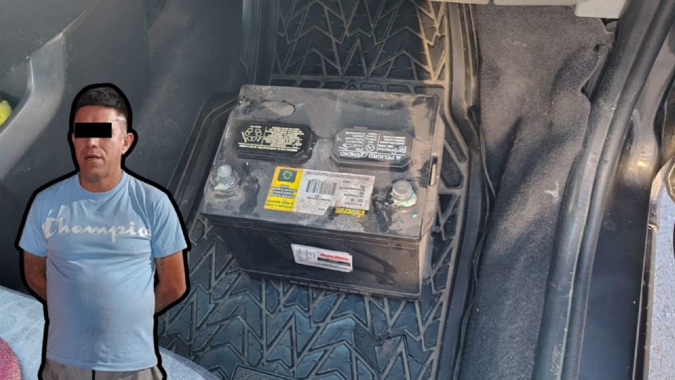 Policías de Monterrey detuvieron a un hombre en Paseo de Cumbres con droga tipo cristal y objetos presuntamente vinculados al robo de autopartes.