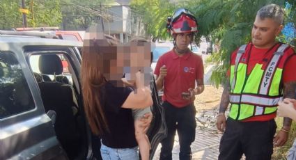 Rescata Protección Civil de Monterrey a niño de un año encerrado en camioneta