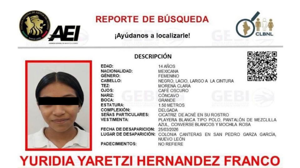 La menor de 14 años fue localizada en Jalisco tras un operativo de inteligencia, lo que permitió coordinar su regreso con apoyo de autoridades.