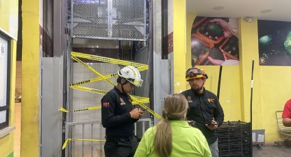 Golpe en elevador deja a trabajador herido en Mercado de Abastos Estrella en San Nicolás