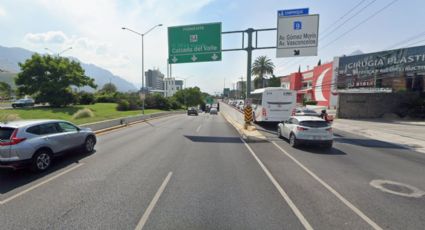 Cierran paso a desnivel en Calzada del Valle en San Pedro por obras de distribuidor vial