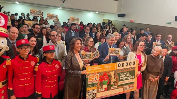 Devela Lotería Nacional billete conmemorativo Salud en el Mundial Social 2026