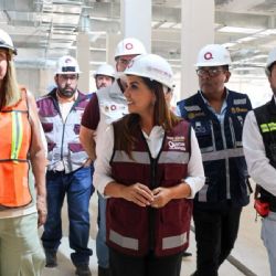 Mara Lezama supervisa el nuevo Hospital General de Chetumal: 272 camas y tecnología de punta