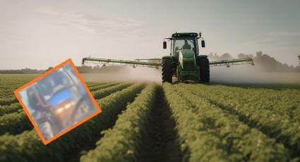 ¡Violento desalojo! Policías bajan a la fuerza a agricultor de su tractor en plena protesta