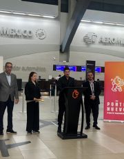 Foto descriptiva de: Monterrey estrena vuelo directo a París con Aeroméxico rumbo al Mundial 2026