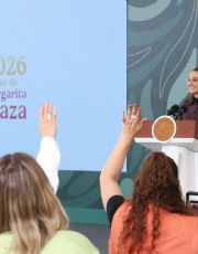 Foto descriptiva de: Descarta Sheinbaum recrudecimiento de protestas durante el Mundial 2026