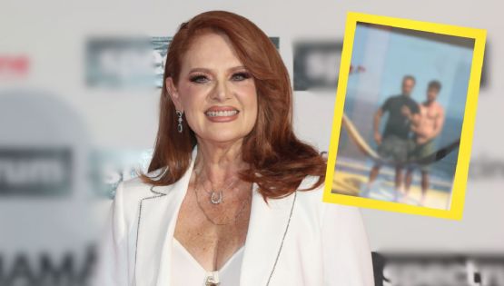 Erika Buenfil reacciona a polémica foto de su hijo Nicolás con Ernesto Zedillo Jr.