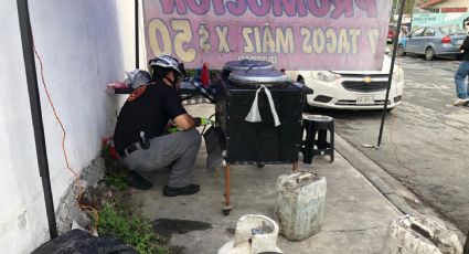 Fuga de gas provoca explosión en puesto de tacos y deja herida a joven en La Fe de San Nicolás