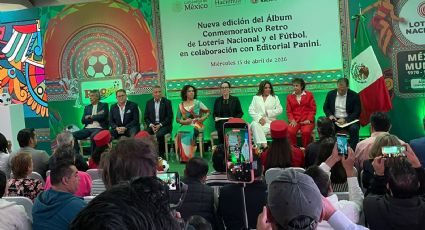 Lotería Nacional y Panini lanzan álbum retro de fútbol
