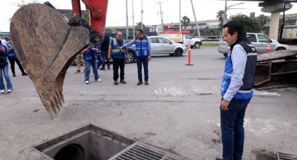 San Nicolás inicia drenaje pluvial en avenida Universidad para evitar encharcamientos