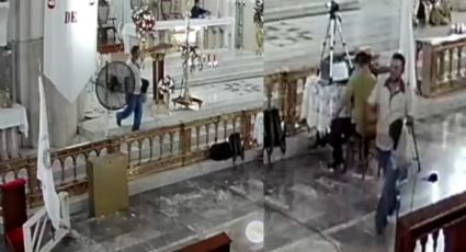 VIDEO | Roban 50 mil pesos y el anillo sacerdotal del Templo del Perpetuo Socorro en Monterrey