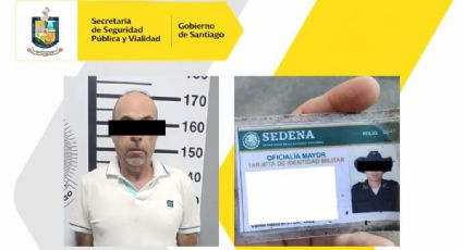 Se hace pasar por elemento de SEDENA y es detenido por Policía de Santiago