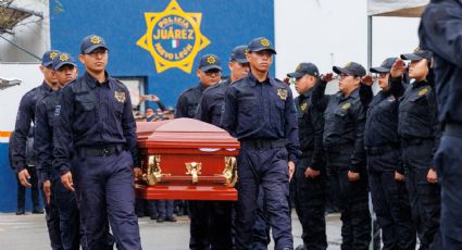 Juárez rinde homenaje a policía caído en cumplimiento de su deber