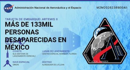 Nombres de 50 desaparecidos de Nuevo León viajan a la Luna en misión Artemis II de la NASA