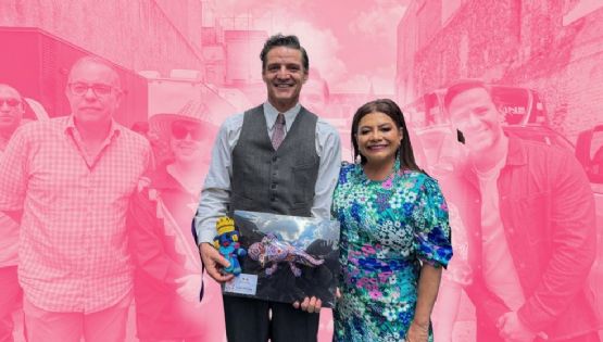 Clara Brugada regala ajolote a Pedro Pascal durante su visita a CDMX por filmación de ‘De noche’