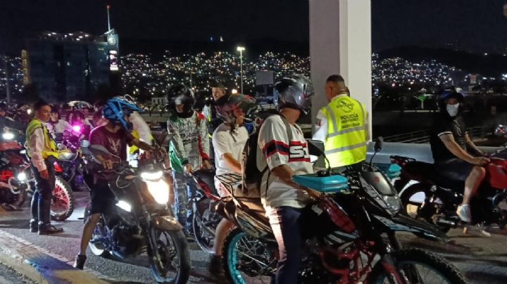 Aseguran 61 motocicletas tras operativo durante rodada en Monterrey
