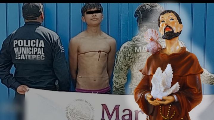 Jueves Santo: Detienen a joven por robar figura de San Francisco de Asís en iglesia de Ecatepec