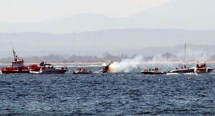 VIDEO | Momento exacto donde EU hunde lancha en el Caribe
