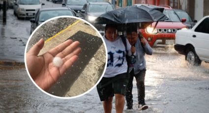 Granizo sorprende a Nuevo León; activan monitoreo por lluvias y tormentas eléctricas
