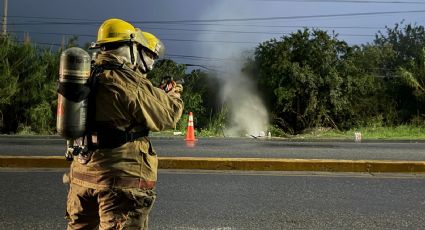 Fuga de gas en Cadereyta Jiménez, NL: Cierran Boulevard Calzada de los Pilares