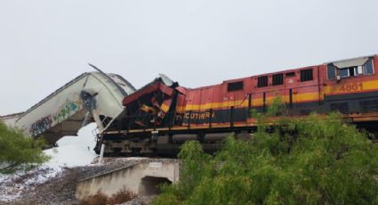 Accidente ferroviario en Coahuila: tren en movimiento impacta a otro y deja heridos