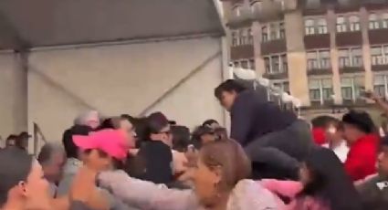 Reportan connato de bronca en el Zócalo Ciudadano