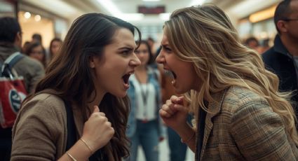 Mujeres se pelean en plaza de Apatzingán