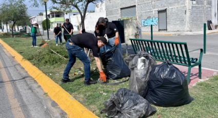 Limpian calles del norte de Monterrey; recolectan más de 8 toneladas de residuos